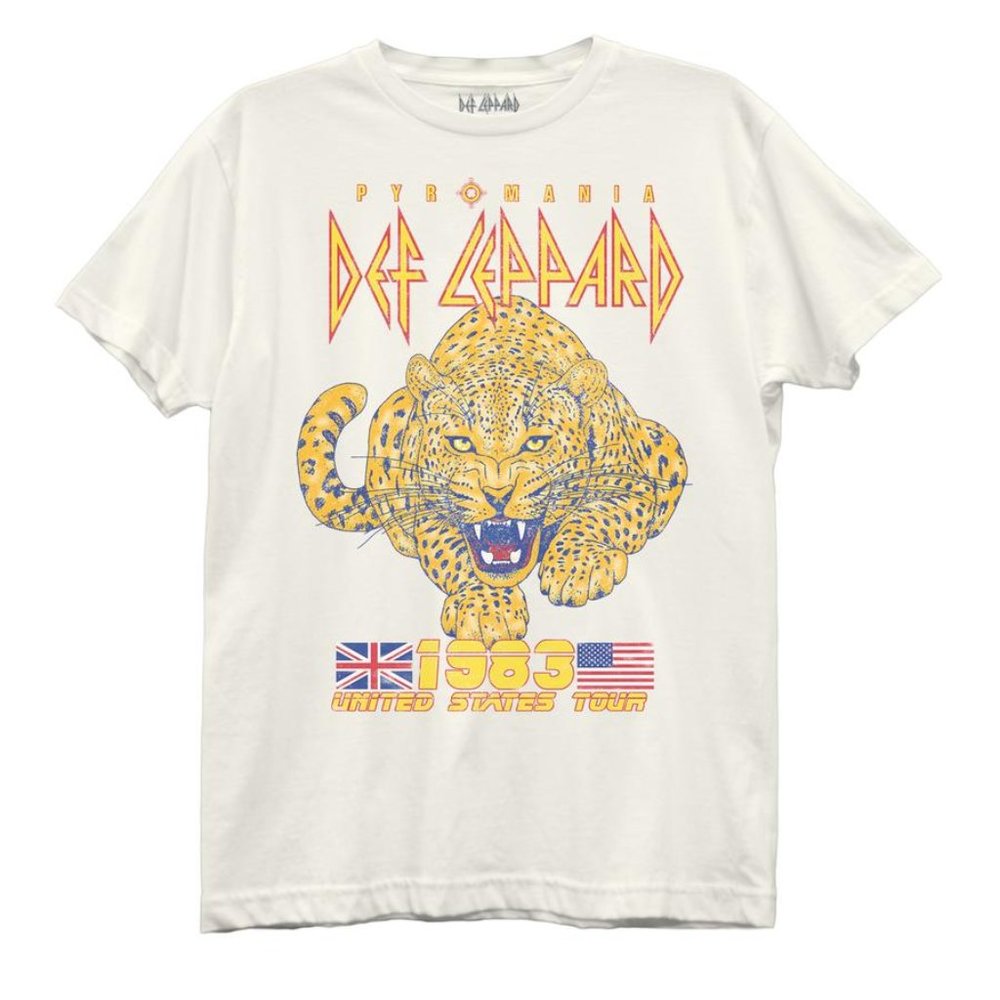 COPY - DEF LEPPARD T-SHIRT 1983 U.S. TOUR PYROMANIA NEW